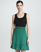 M Missoni Leaf Wool Aline Skirt - Lyst