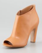 Maison Martin Margiela Mid-Heel Peep-Toe Ankle Boot - Lyst