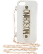 Moschino Chain Logo Iphone 5 Case - Lyst