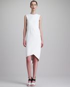Narciso Rodriguez Sleeveless Draped Dress White - Lyst