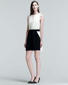 Proenza Schouler Twotone Belted Pocket Dress - Lyst