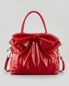 Valentino Lacca Dome Bow Bag Red - Lyst