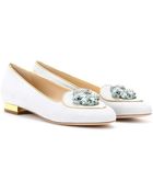 Charlotte Olympia Aquarius Suede Slipper-Style Loafers - Lyst