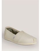 Toms Natural Canvas Classic Slipons - Lyst