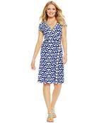 C. Wonder Stretch Cotton Ikat Wrap Dress - Lyst
