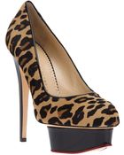 Charlotte Olympia Leopard Print Stiletto Pump - Lyst