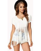 Forever 21 Fringe Top - Lyst