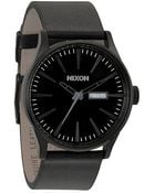 Nixon The Sentry Leather Watch - Lyst