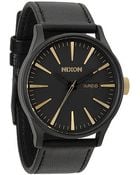 Nixon The Sentry Leather Watch - Lyst