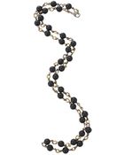 Sylva & Cie Black Onyx Bead Necklace - Lyst