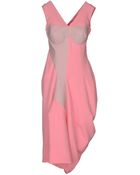 Jil Sander Kneelength Dress - Lyst