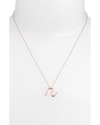 Kwiat Initial Pendant Necklace - Lyst