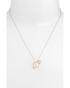 Kwiat Initial Pendant Necklace - Lyst