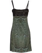Roberto Cavalli Short Dress - Lyst