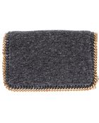 Stella McCartney Chain Trim Shoulder Bag - Lyst