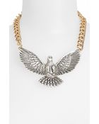 Topshop Turtle Dove Collar Necklace - Lyst