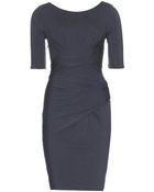 Carven Draped Jersey Dress - Lyst