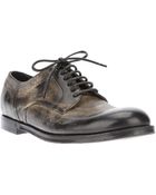 Dolce & Gabbana Distressed Derby Shoe - Lyst
