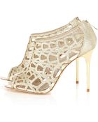 Karen Millen Glitter Sandal - Lyst