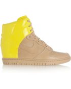 Nike Dunk Sky Hi Leather Wedge Sneakers - Lyst