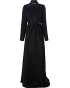 Ann Demeulemeester Long Belted Trench Coat - Lyst