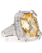 Judith Ripka Olivia Canary Cubic Zirconia Ring Size 7 - Lyst