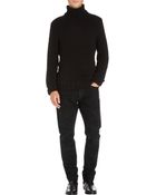 Ralph Lauren Black Label Chunky Knit Turtleneck Sweater - Lyst