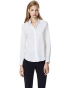 Theory Larissa Shirt In Luxe Stretch Cotton - Lyst