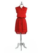 Vince Camuto Hilo Capsleeved Shirtdress - Lyst