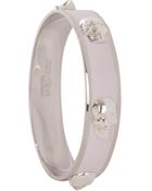 Alexander McQueen 3d Skull Enamel Bangle - Lyst