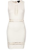 Topshop Cutout Detail Bodycon Dress - Lyst