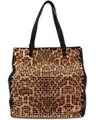 Christian Louboutin Panettone Studded Pony Skin Shopper - Lyst