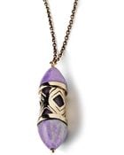 Pamela Love Amethyst Stone Cutout Necklace - Lyst