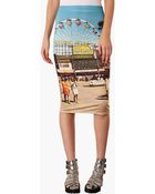 Topshop Big Wheel Tube Skirt - Lyst