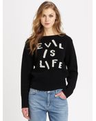 Acne Studios Evil Is Life Wool Sweater - Lyst