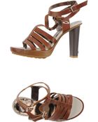 Guardiani Sport Platform Sandals - Lyst