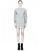 Alexander Wang Brushed Wool Sweatshirt Dress - Lyst