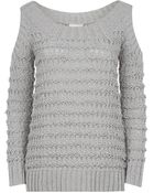 Donna Karan New York Cold Shoulder Knit - Lyst