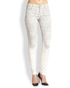 J Brand Printed Midrise Super Skinny Jeans - Lyst