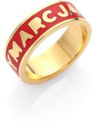 Marc By Marc Jacobs Enamel Dreamy Logo Ring - Lyst