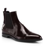 Prada Leather Chelsea Boots - Lyst