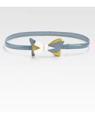 Prada Tricolored Patent Leather Bow Belt - Lyst
