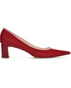 Zara Pointed Mid Heel Court Shoe - Lyst