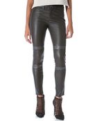 J Brand Irina Leather Moto Pants - Lyst