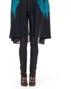 Oscar de la Renta Low Rise Skinny Stretch Leather Pants - Lyst