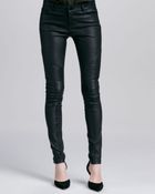 Vince Moto Leather Pants Black - Lyst