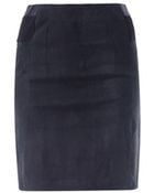 Rebecca Taylor Stretch leather Pencil Skirt - Lyst