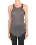 Rick Owens Ribbed Tank - Lyst