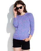 Madewell Neon Weave Sweater - Lyst