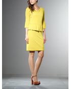 Patrizia Pepe Viscose Crepe Short Dress - Lyst